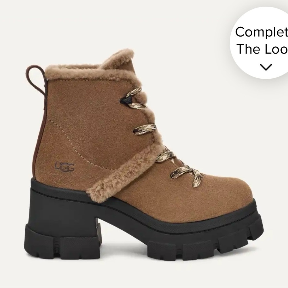 UGG BROOKLYN HIKER HICKORY SNOW BOOT AUTHENTIC WOMEN US 8